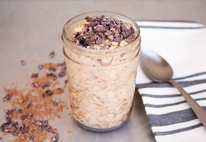 Peanut butter overnight oats for diabetics